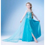 Karnevalový kostým – Elsa s dlhým závojom XL